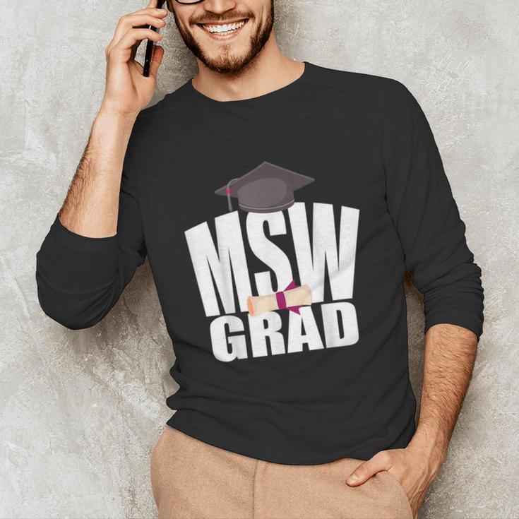 Social Work MSW Graduation Masters Degree Worker 2020 Unisex Long Sleeve T-Shirt