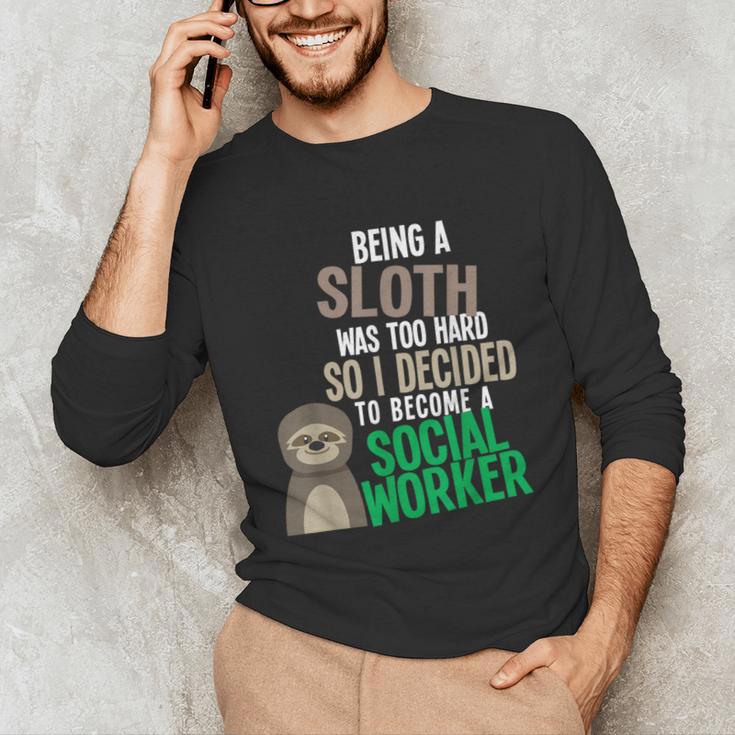 Social Work Student Masters Degree Graduation Unisex Long Sleeve T-Shirt