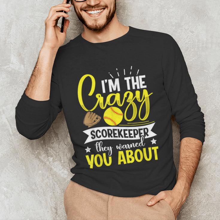 Softball Scorekeeper For a Score Book Keeper Unisex Long Sleeve T-Shirt Softball Scorekeeper For a Score Book Keeper Unisex Long Sleeve T-Shirt