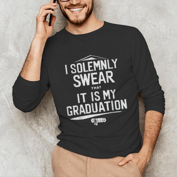 I Solemnly Swear That It's My Graduation Class Of 2024 Grad Unisex Long Sleeve T-Shirt