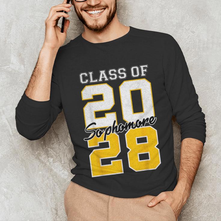 Sophomore 2028 Class Of 2028 Graduation 2028 10th Grade Unisex Long Sleeve T-Shirt