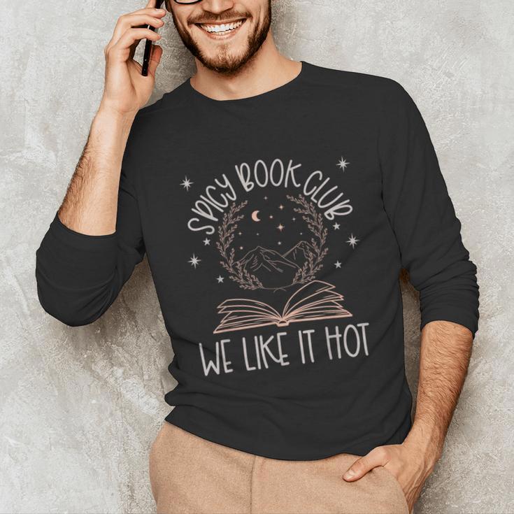 Spicy Book Club Dark Romance Lover Of Spicy Bookish Merch Unisex Long Sleeve T-Shirt