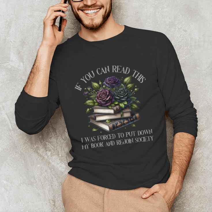 Spicy Books Put Down My Book Dark Romance Merch Bookish Unisex Long Sleeve T-Shirt