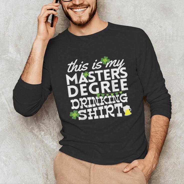 St Patricks Day Masters Degree MSW Graduation Social Work Unisex Long Sleeve T-Shirt