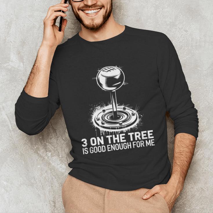 Stick Shift Nostalgia Column Shift Line Unisex Long Sleeve T-Shirt