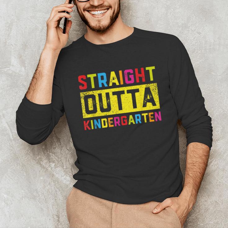 Straight Outta Kindergarten TShirt Graduation Kid Unisex Long Sleeve T-Shirt