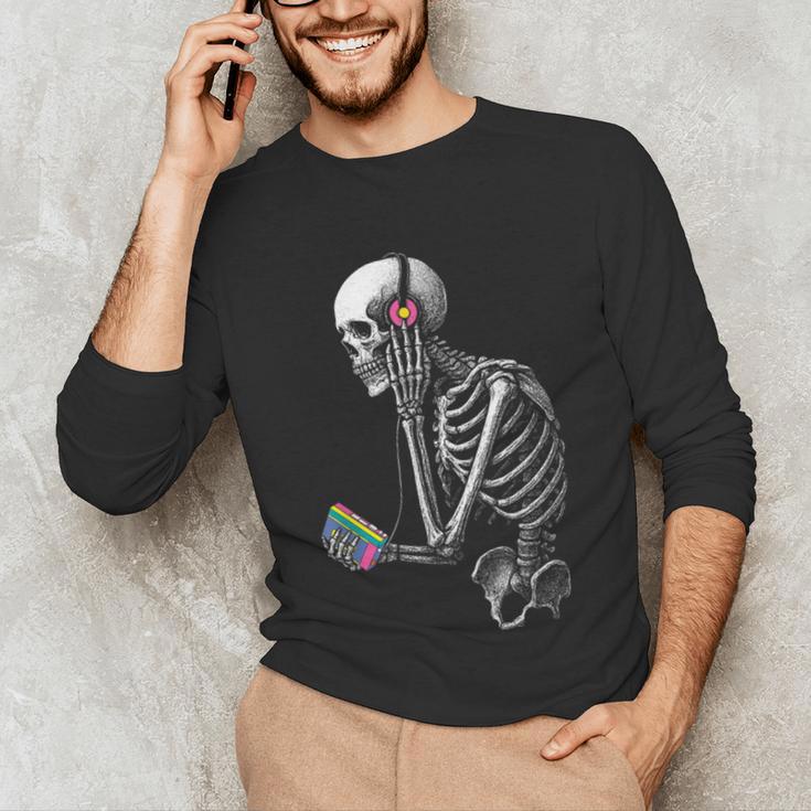 Stuck In The 80S Music Tee Walkman Cassette Nostalgia Unisex Long Sleeve T-Shirt