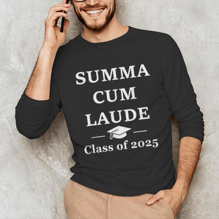 Summa Cum Laude Class Of 2025 Distinction Degree Graduation Unisex Long Sleeve T-Shirt