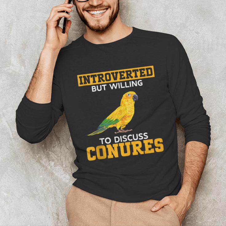 Sun Conure Introvert Parrot Bird Sun Conure Unisex Long Sleeve T-Shirt