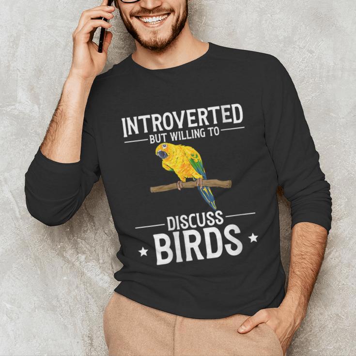 Sun Conure Introvert Parrot Bird Sun Conure Unisex Long Sleeve T-Shirt