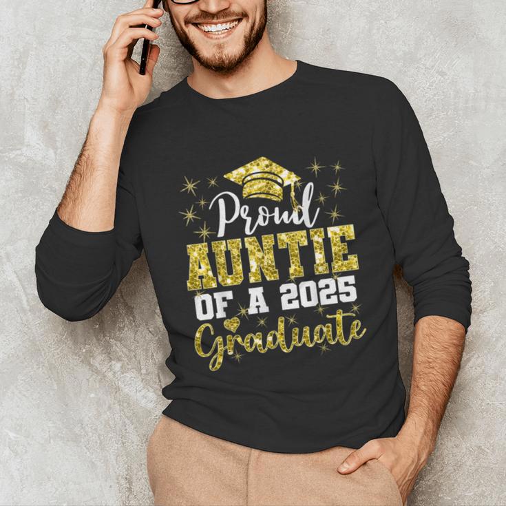 Super Proud Auntie Of 2025 Graduate Senior Graduation Family Unisex Long Sleeve T-Shirt