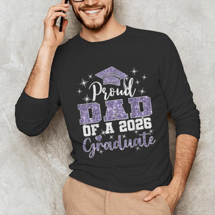 Super Proud Dad Of 2026 Graduate Senior Graduation Family Unisex Long Sleeve T-Shirt