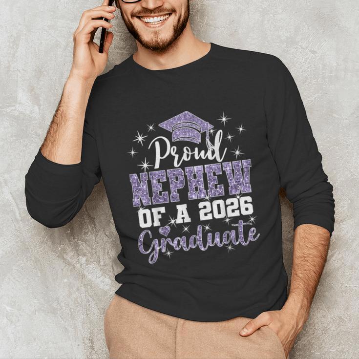 Super Proud Nephew Of 2026 Graduate Senior Graduation Family Unisex Long Sleeve T-Shirt