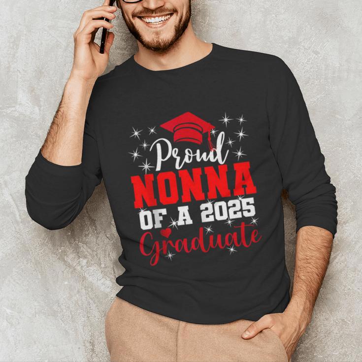 Super Proud Nonna Of 2025 Graduate Senior Graduation Family Unisex Long Sleeve T-Shirt