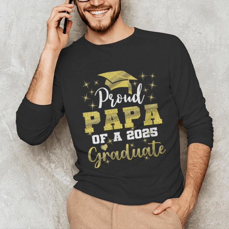 Super Proud Papa Of 2025 Graduate Senior Graduation Family Unisex Long Sleeve T-Shirt