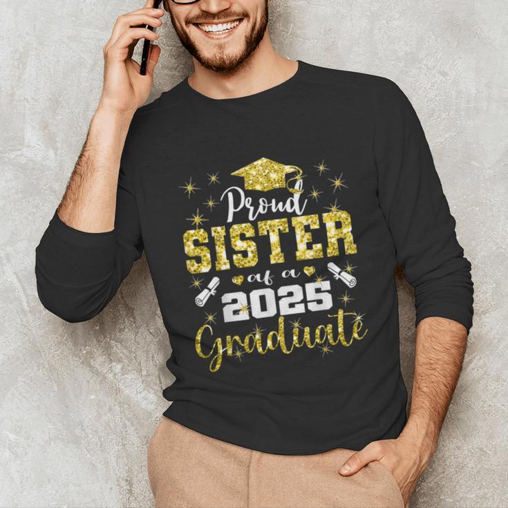 Super Proud Sister Of 2025 Graduate Senior Graduation Family Unisex Long Sleeve T-Shirt