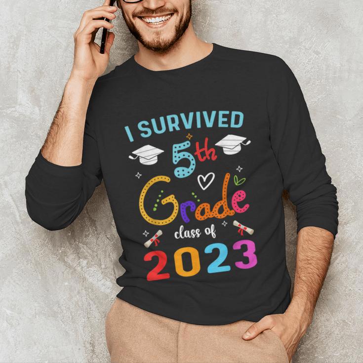 I Survived 5th Grade Graduation Class 2023 Elementary Unisex Long Sleeve T-Shirt