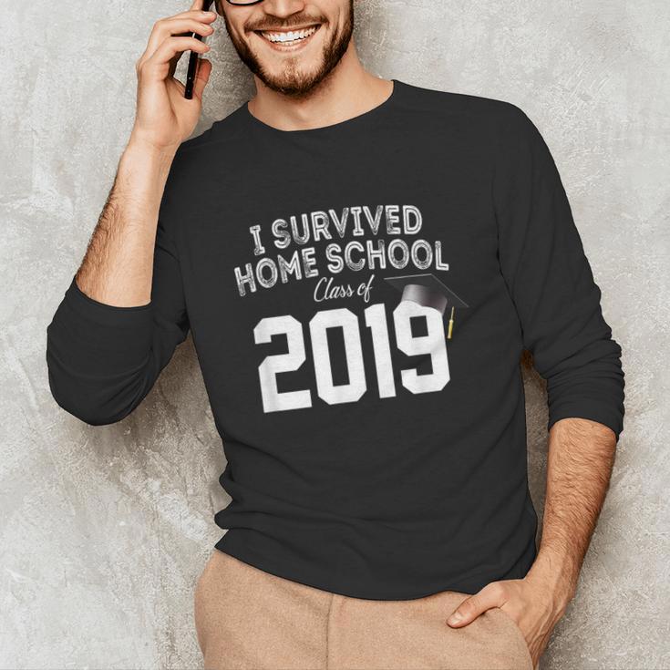 I Survived Home School Class Of 2019 Graduation t Shirt Unisex Long Sleeve T-Shirt
