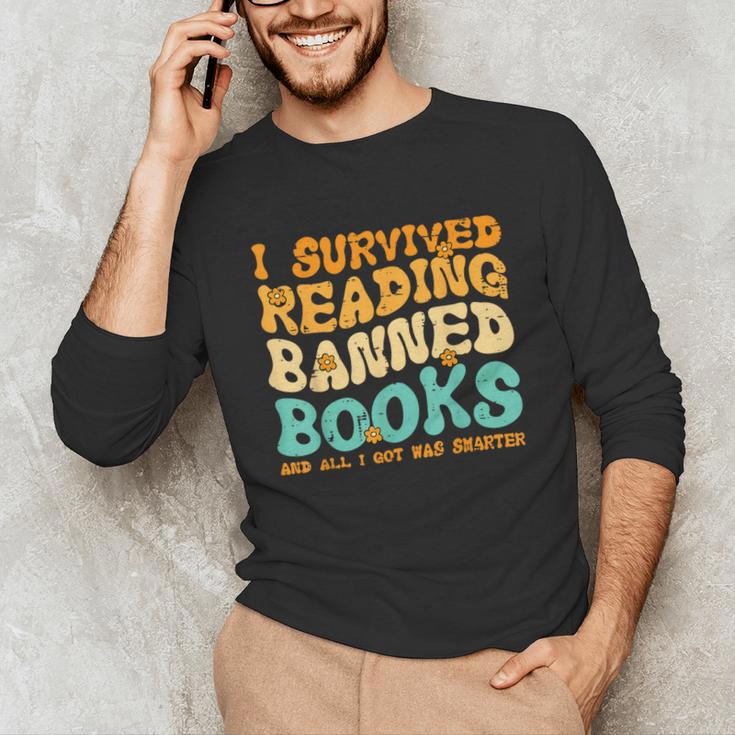 I Survived Reading Banned Books Read Librarian Men Women Unisex Long Sleeve T-Shirt I Survived Reading Banned Books Read Librarian Men Women Unisex Long Sleeve T-Shirt