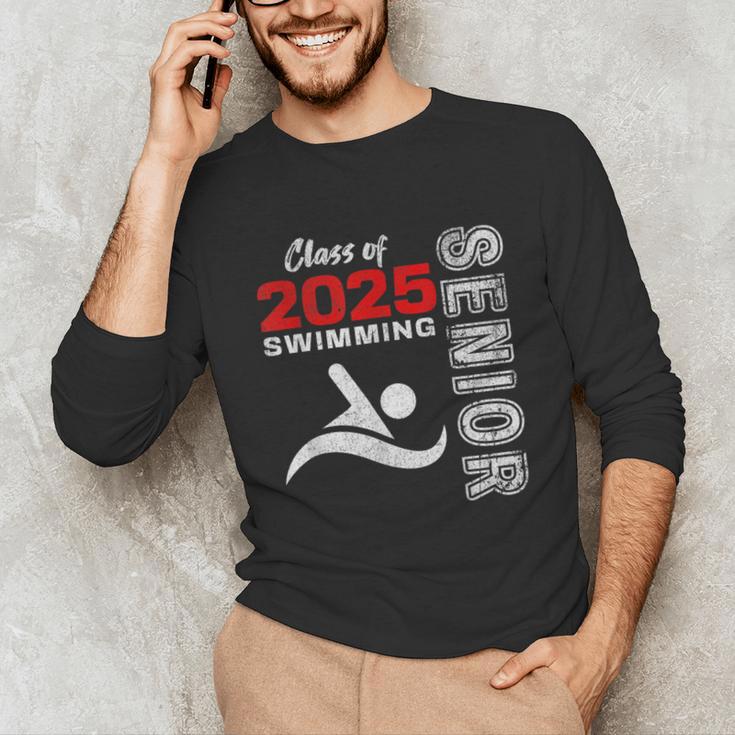 Swimming Team Senior Class Of 2025 Graduation 2025 Unisex Long Sleeve T-Shirt