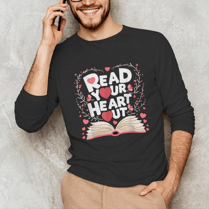Teach Inspire Grow Everyday Read Your Heart Out Valentine Book-Themed Small Unisex Long Sleeve T-Shirt Teach Inspire Grow Everyday Read Your Heart Out Valentine Book-Themed Small Unisex Long Sleeve T-Shirt