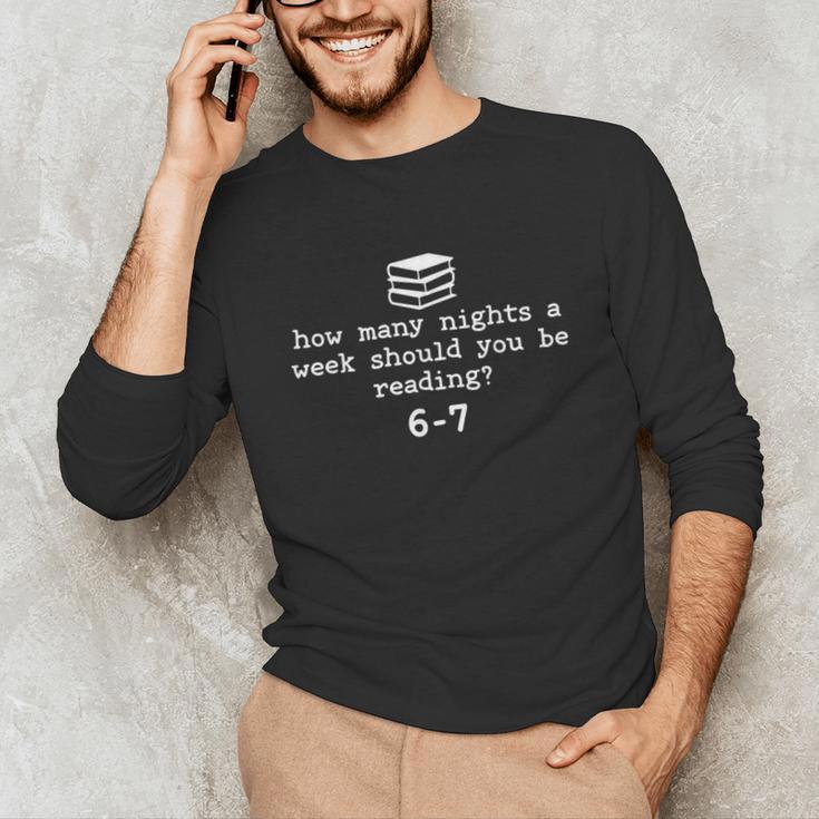 Teacher Haunted By 6-7 Halloween 6 7 Reading Book 67 Unisex Long Sleeve T-Shirt
