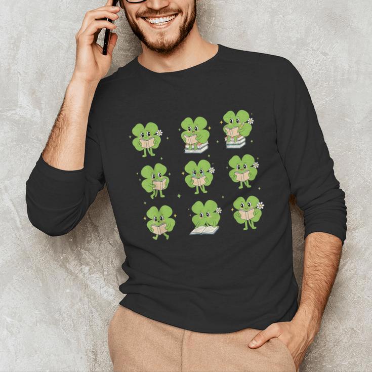 Teacher Reading Shamrock St Patrick’s Day Book Lover Kids Unisex Long Sleeve T-Shirt Teacher Reading Shamrock St Patrick’s Day Book Lover Kids Unisex Long Sleeve T-Shirt