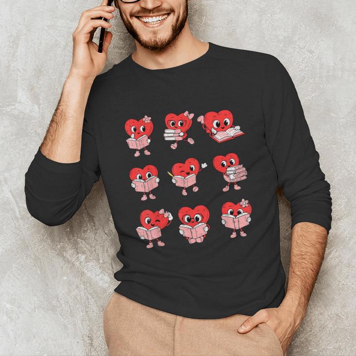 Teacher Valentines Day Reading Book Lover Bookworm Library Unisex Long Sleeve T-Shirt Teacher Valentines Day Reading Book Lover Bookworm Library Unisex Long Sleeve T-Shirt
