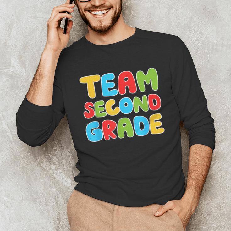 Team Second Grade Shirt 2nd Grade Back To School Graduation Unisex Long Sleeve T-Shirt