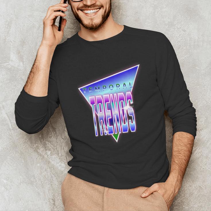 Temporal Trends Vaporwave Style Retro Nostalgia Look Unisex Long Sleeve T-Shirt Temporal Trends Vaporwave Style Retro Nostalgia Look Unisex Long Sleeve T-Shirt