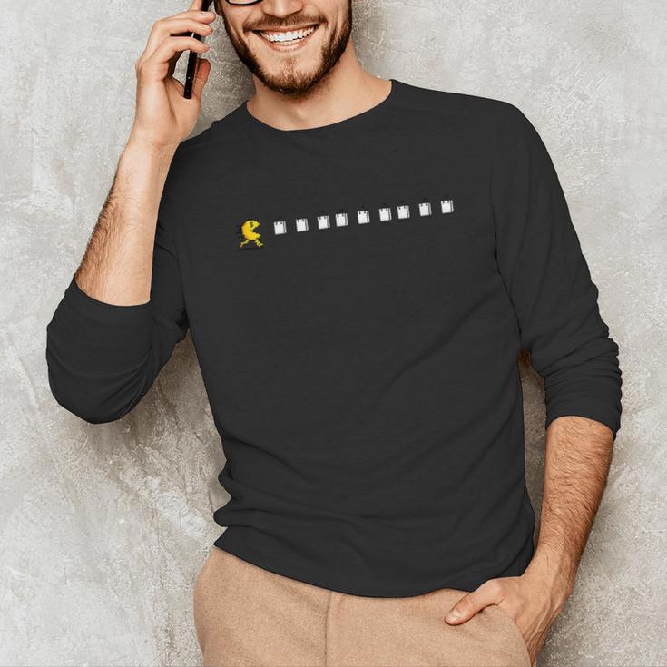 Thanksgiving Fun Nostalgia Pixels Shopping Therapy Unisex Long Sleeve T-Shirt