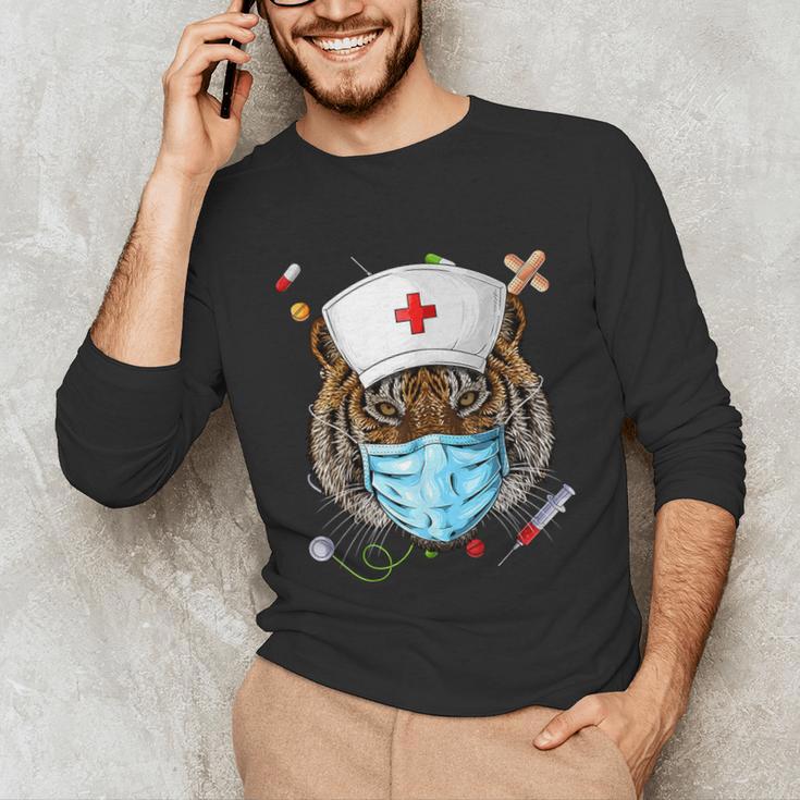 Tiger Nurse RN ER Nursing School Graduation Unisex Long Sleeve T-Shirt