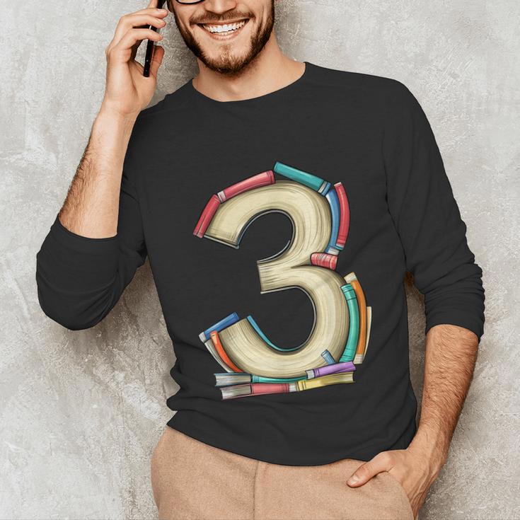 Toddler 3rd Birthday Books Themed 3 Year Old Boys Kids Girls Unisex Long Sleeve T-Shirt Toddler 3rd Birthday Books Themed 3 Year Old Boys Kids Girls Unisex Long Sleeve T-Shirt