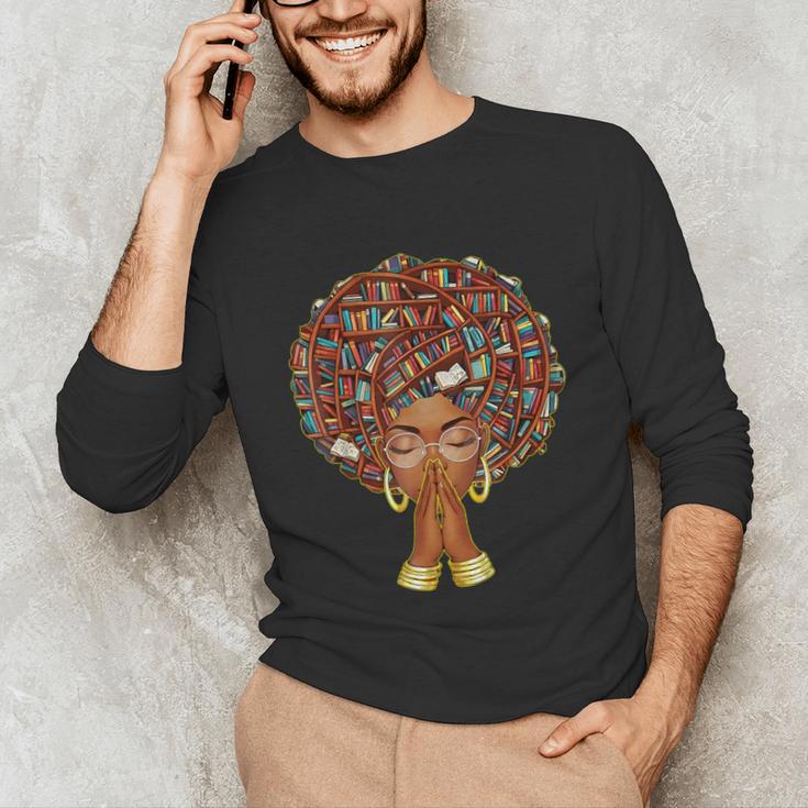 History Month Afro Book Lover Women Girls Librarian Unisex Long Sleeve T-Shirt History Month Afro Book Lover Women Girls Librarian Unisex Long Sleeve T-Shirt
