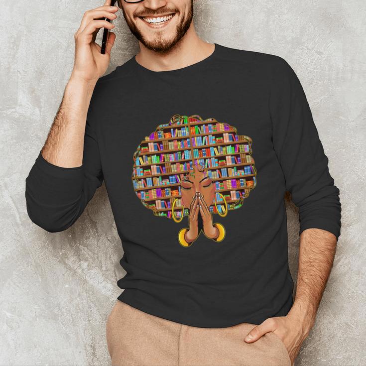 History Month Afro Women Girls Book Lover Librarian Unisex Long Sleeve T-Shirt History Month Afro Women Girls Book Lover Librarian Unisex Long Sleeve T-Shirt