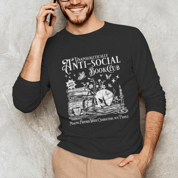 Unapologetically Anti Social Book Club Introvert Reader Unisex Long Sleeve T-Shirt Unapologetically Anti Social Book Club Introvert Reader Unisex Long Sleeve T-Shirt
