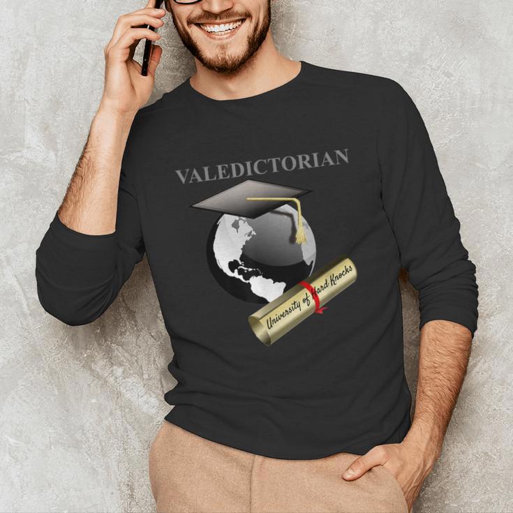 Valedictorian University Of Hard Knocks Graduation Tshirt Unisex Long Sleeve T-Shirt
