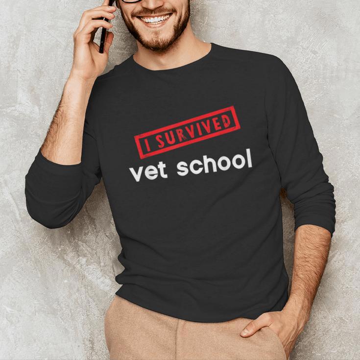 Vet School Tech Graduation Future Veternarians I Survived Unisex Long Sleeve T-Shirt