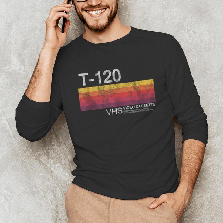 Video Cassette Tape VHS 80s 90s Nostalgia Costume Unisex Long Sleeve T-Shirt