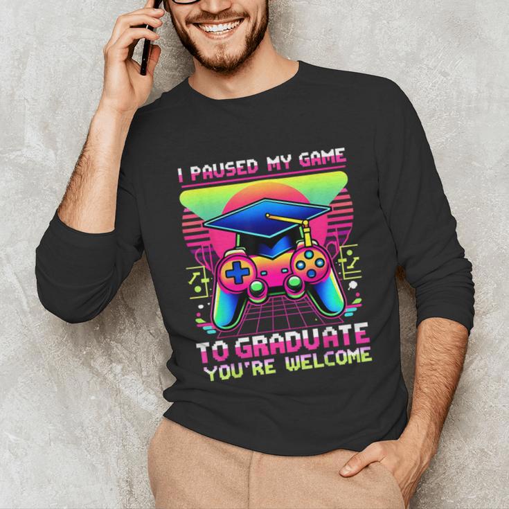Video Gamer Graduate Graduation Grad Gaming Unisex Long Sleeve T-Shirt