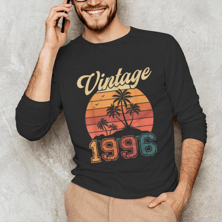 Vintage 1996 Retro Sunset Nostalgia 90s 30th Birthday Unisex Long Sleeve T-Shirt Vintage 1996 Retro Sunset Nostalgia 90s 30th Birthday Unisex Long Sleeve T-Shirt
