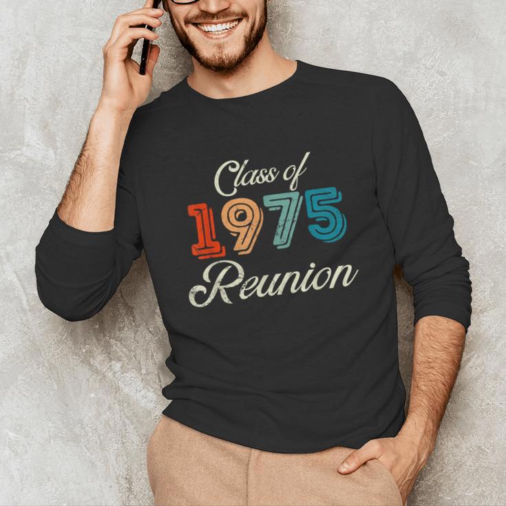 Vintage Class Of 1975 Reunion 50th Graduation Classmate Cool Unisex Long Sleeve T-Shirt