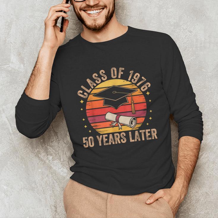 Vintage Class Of 1976 50 Years Later Reunion 50th Graduation Unisex Long Sleeve T-Shirt