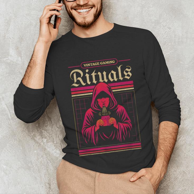 Vintage Gaming Rituals Retro Gamer Nostalgia Vintage Games Unisex Long Sleeve T-Shirt Vintage Gaming Rituals Retro Gamer Nostalgia Vintage Games Unisex Long Sleeve T-Shirt