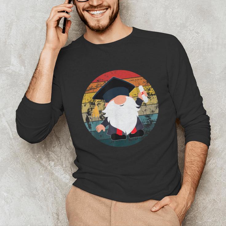 Vintage Graduation Gnome Unisex Long Sleeve T-Shirt
