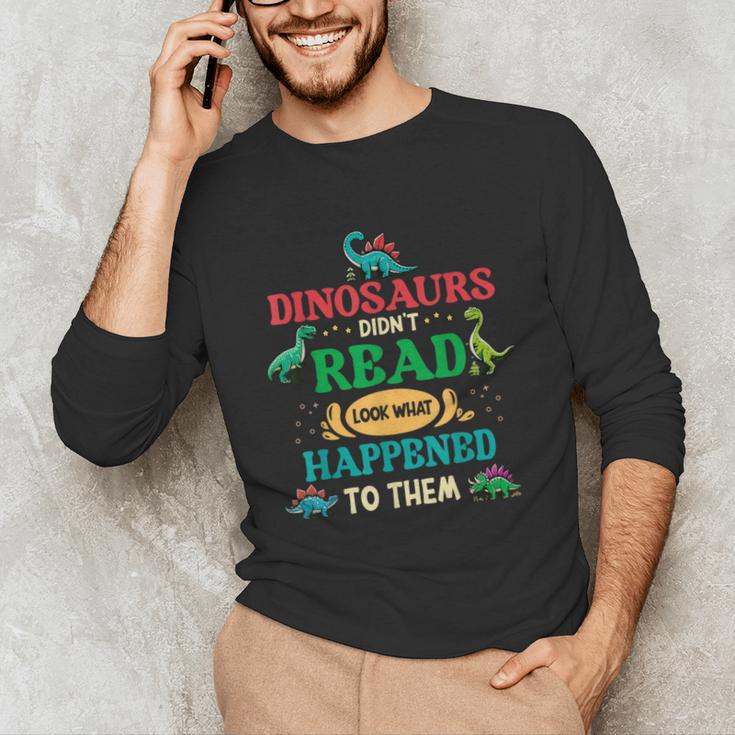 Vintage Librarian Book Reader Library Book Reading Unisex Long Sleeve T-Shirt