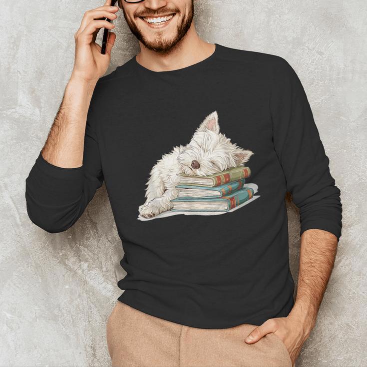 West Highland Terrier Books Dog Breed Westie For Men Women Girls Kids Unisex Long Sleeve T-Shirt