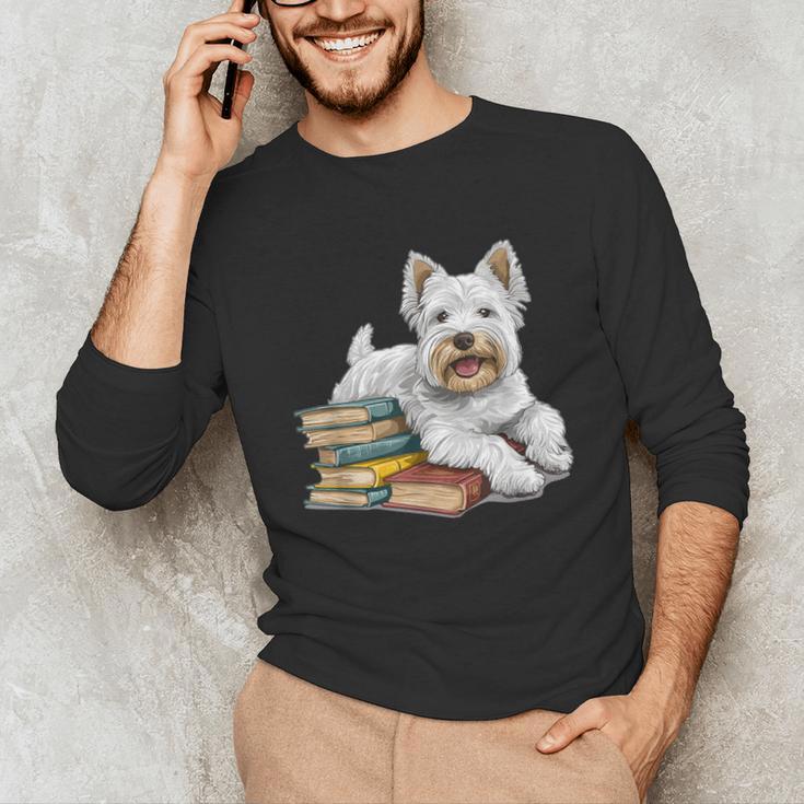 West Highland Terrier Books Dog Breed Westie For Men Women Kids Unisex Long Sleeve T-Shirt