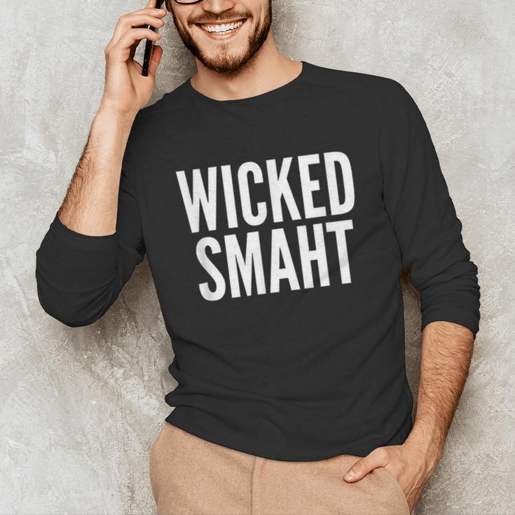 Wicked Smaht Boston Accent Graduation Tee Unisex Long Sleeve T-Shirt