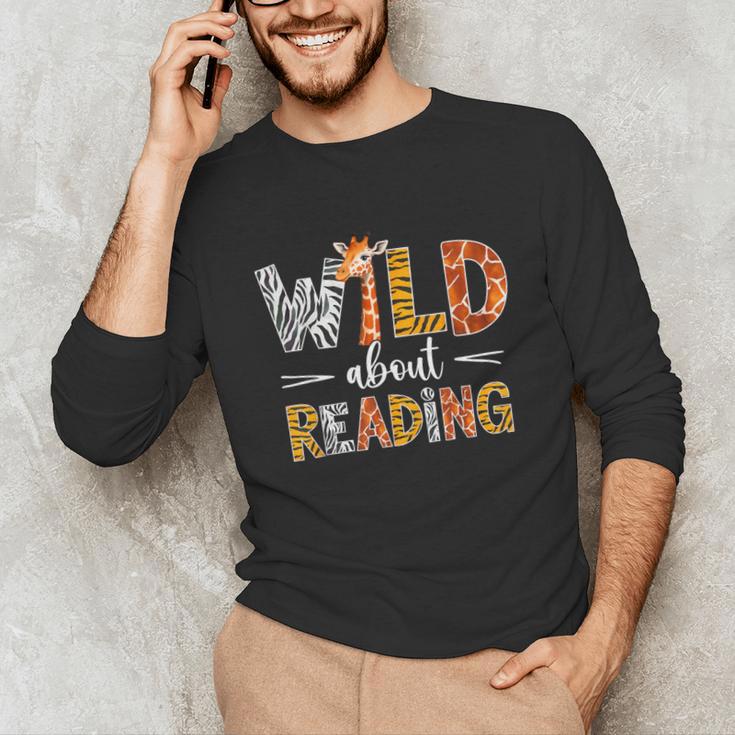 Wild About Reading Books Reader Teachers Kids Librarian Unisex Long Sleeve T-Shirt Wild About Reading Books Reader Teachers Kids Librarian Unisex Long Sleeve T-Shirt
